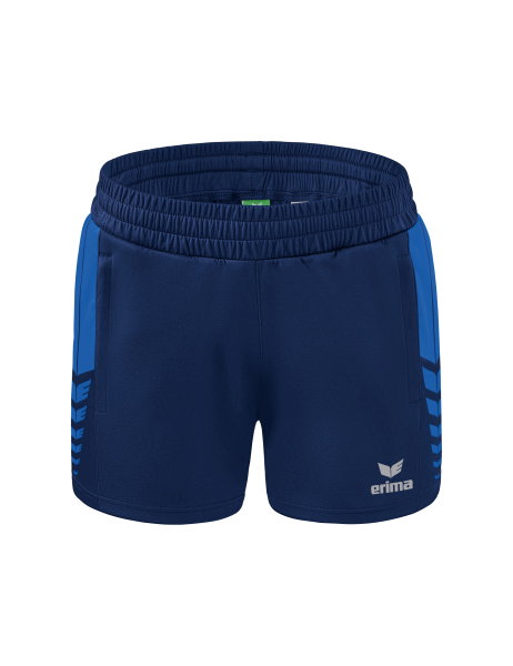 Erima Sporthose Short Six Wings Worker (100% Polyester) kurz royalblau/navyblau Damen